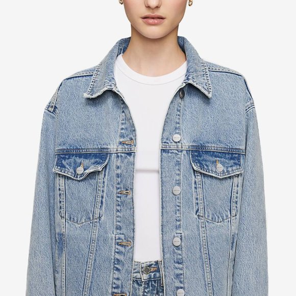 NWT Anine Bing RORY JACKET IN VINTAGE BLUE - Picture 10 of 14